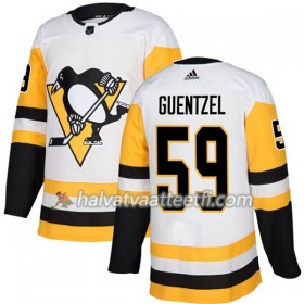 Naisten NHL Pittsburgh Penguins Pelipaita Jake Guentzel 59 Adidas 2017-2018 Valkoinen Authentic